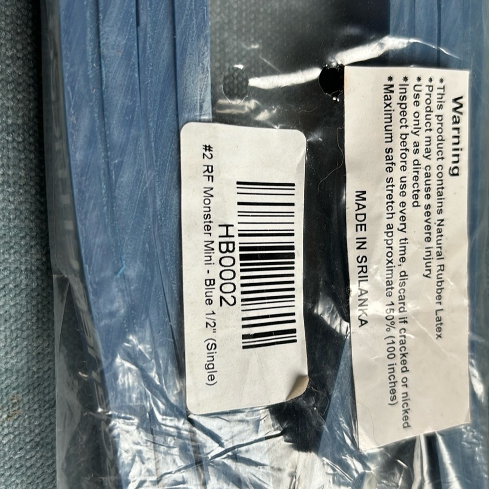 Rogue Fitness monster mini blue band 1/2” single